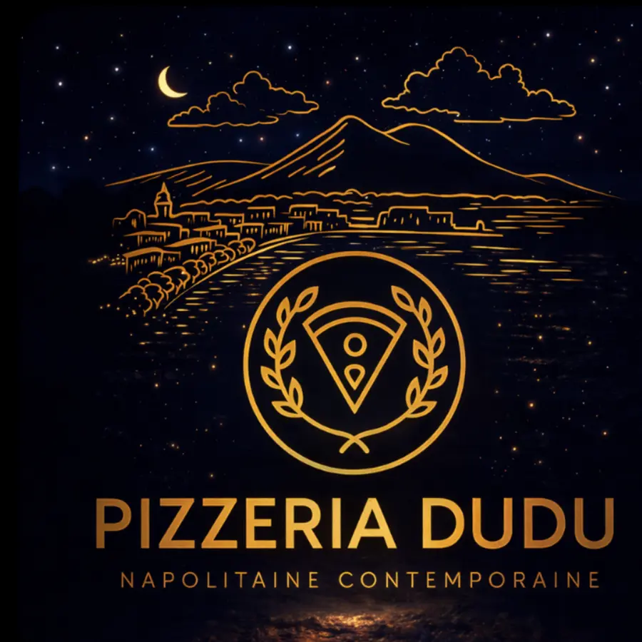 Illustration nocturne de la Pizzeria Dudu